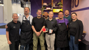 iodyne team receiving the Best of Show Award by CineD at the NAB Show 2026