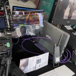 DIT cart with RED camera RED Cine Broadcast and iodyne Pro Data, Pro Mini devices