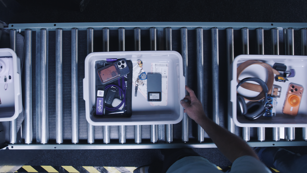 hard drive going through airport security check point